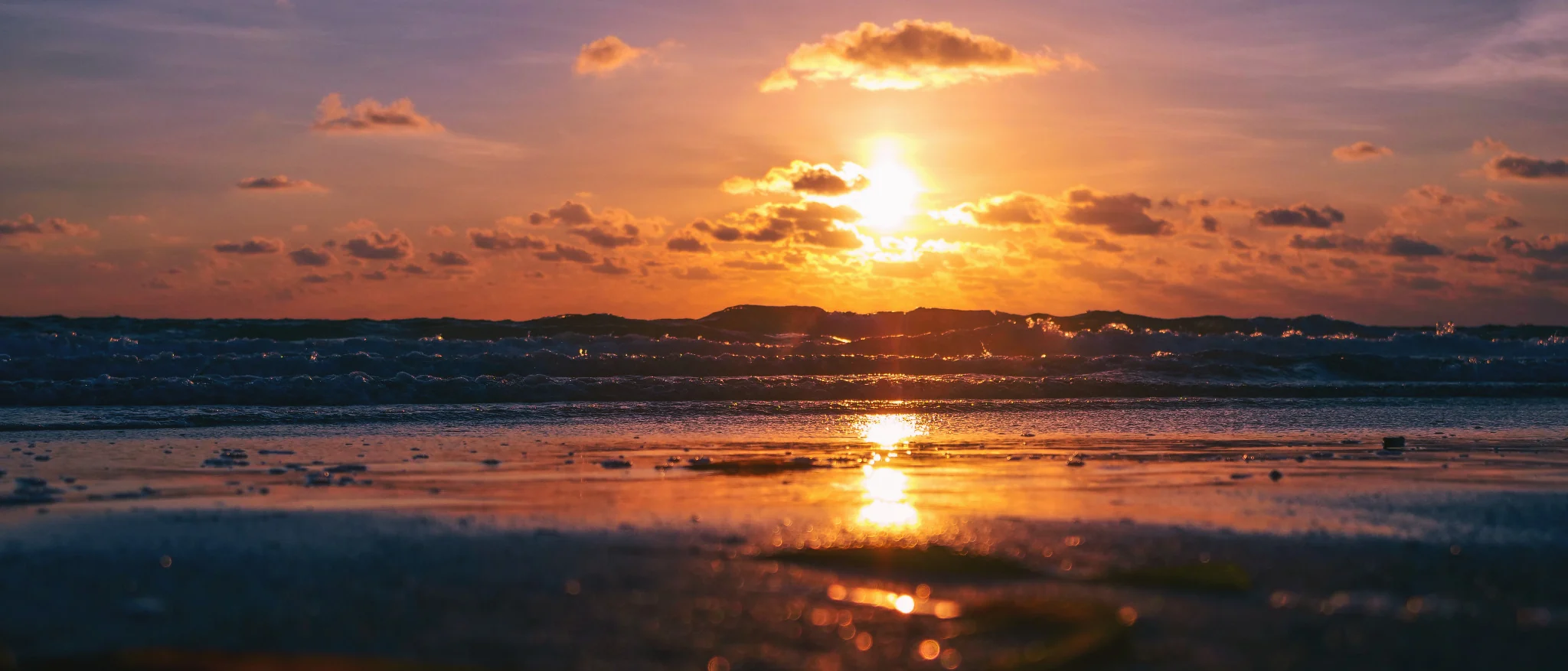 Sunset over the ocean at Captiva